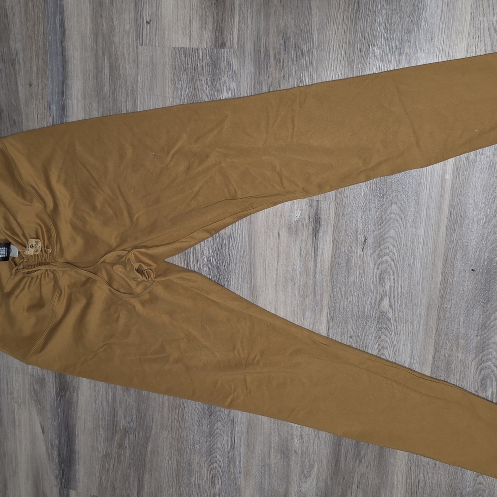 Tan High-Waisted Leggings